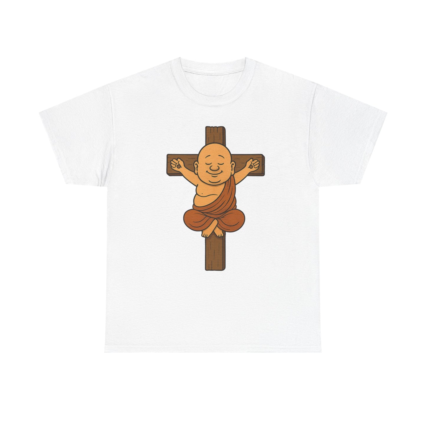 „Buddha am Kreuz“ – Das Shirt für erleuchtete Gotteslästerer!