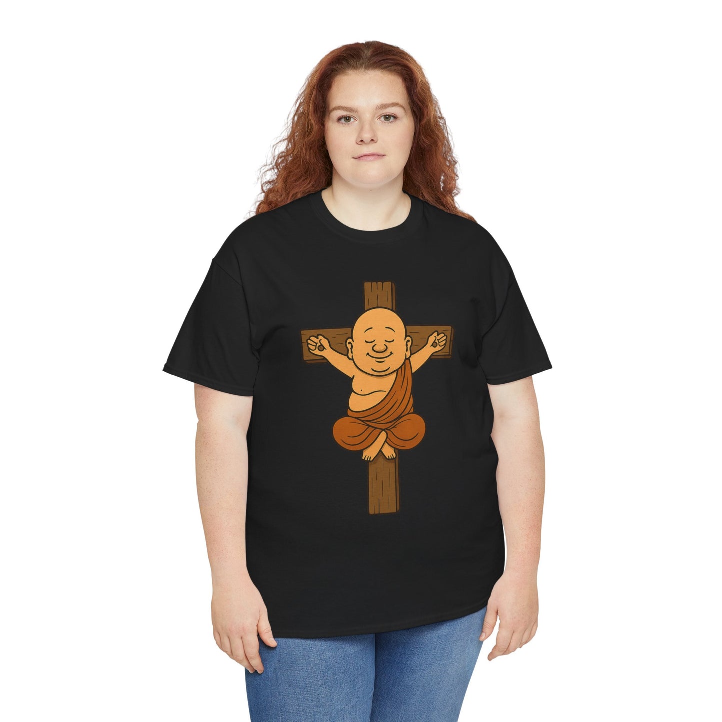 „Buddha am Kreuz“ – Das Shirt für erleuchtete Gotteslästerer!