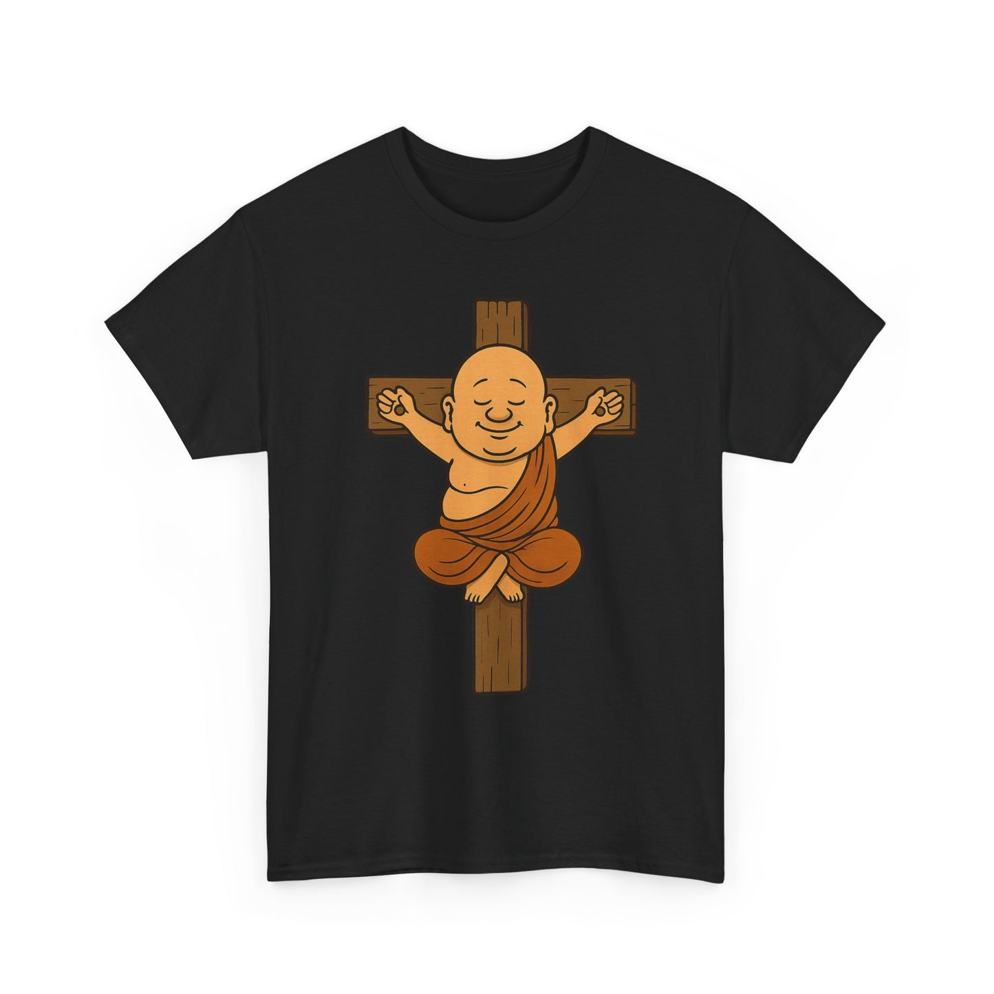 „Buddha am Kreuz“ – Das Shirt für erleuchtete Gotteslästerer!